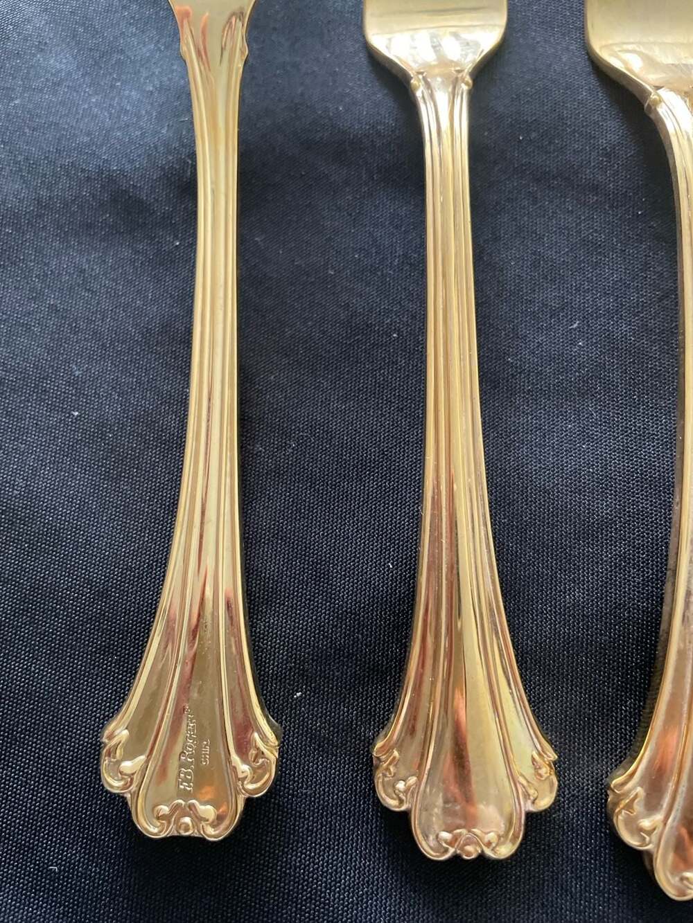 F.B. Rogers Gold Electroplate Flatware Set - Picture 14 of 14